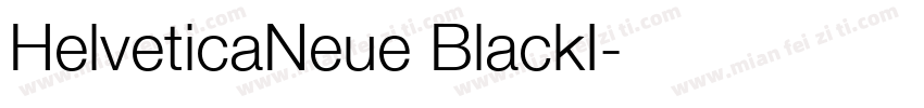 HelveticaNeue BlackI字体转换